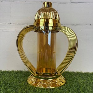 ZNICZ serce metalowy ZŁOTY h 33 cm