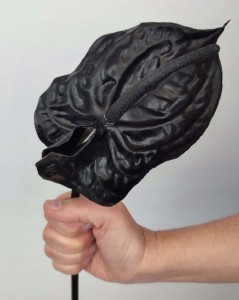 ANTURIUM gumowe czarne 70 cm czarne kwiaty sztuczne