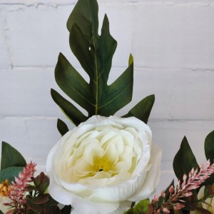 WIĄZANKA na grób cmentarz bukiet 60cm peonia lilia sztuczna bukiet jesienny