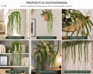 SZARŁAT AMARANTUS zielony 140 cm sztuczny szarłat