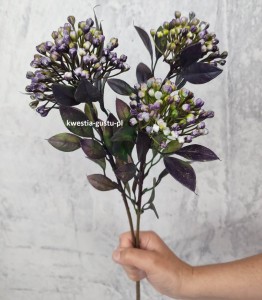 ROZCHODNIK sztuczny dziurawiec sztuczny 45 cm fioletowy kwiaty jesienne
