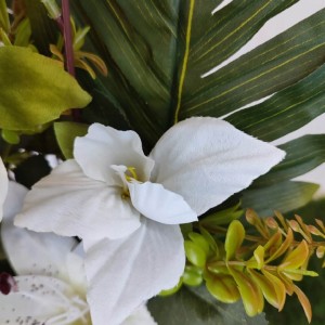 WIĄZANKA na grób cmentarz bukiet 64 cm mieczyk lilia peonia bukiet jesienny