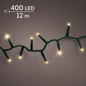 Lampki choinkowe Lumineo 400 LED 12 m SOFT GOLD TIMER na zewnątrz FLASH