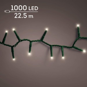 Lampki choinkowe Lumineo 1000 LED 22,5m białe ciepłe TIMER ściemniacz zewn.