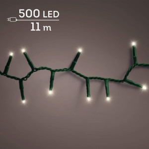 Lampki choinkowe Lumineo 500 LED 11 m białe ciepłe TIMER ściemniacz zewn.