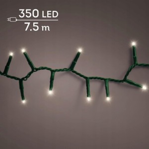 Lampki choinkowe Lumineo 350 LED 7,5 m białe ciepłe TIMER ściemniacz zewn.