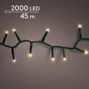 Lampki choinkowe Lumineo 2000 LED 45 m soft gold TIMER ściemniacz zewn.