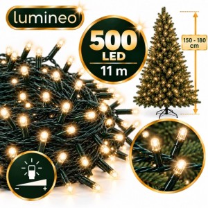 Lampki choinkowe Lumineo 500 LED 11 m soft gold TIMER ściemniacz zewn