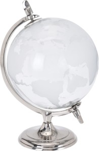 GLOBUS dekoracyjny szklany dekoracja prezent 27 cm