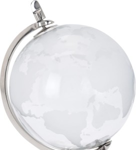 GLOBUS dekoracyjny szklany dekoracja prezent 27 cm