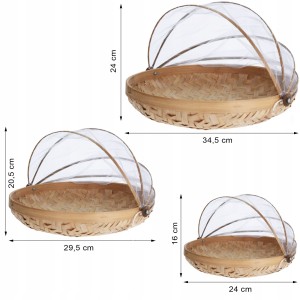 MOSKITIERA OSŁONA SIATKA NA JEDZENIE OWOCE ZESTAW