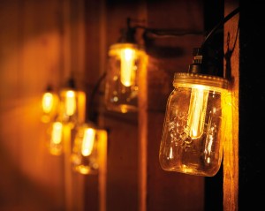 GIRLANDA ogrodowa na balkon taras 10 LED 450/950 cm
