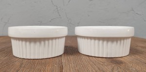 NACZYNIE ŻAROODPORNE 2 sztuki okrągłe kokilka 260 ml