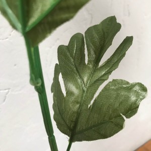 CHRYZANTEMA żółta sztuczna gałązka 70 cm pełny kwiat